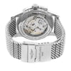 Back View Of {Caseback} Back Case And Closed Stainless Steel Band Of Breitling AB141112/G799-154A Watch Pre Owned Condition