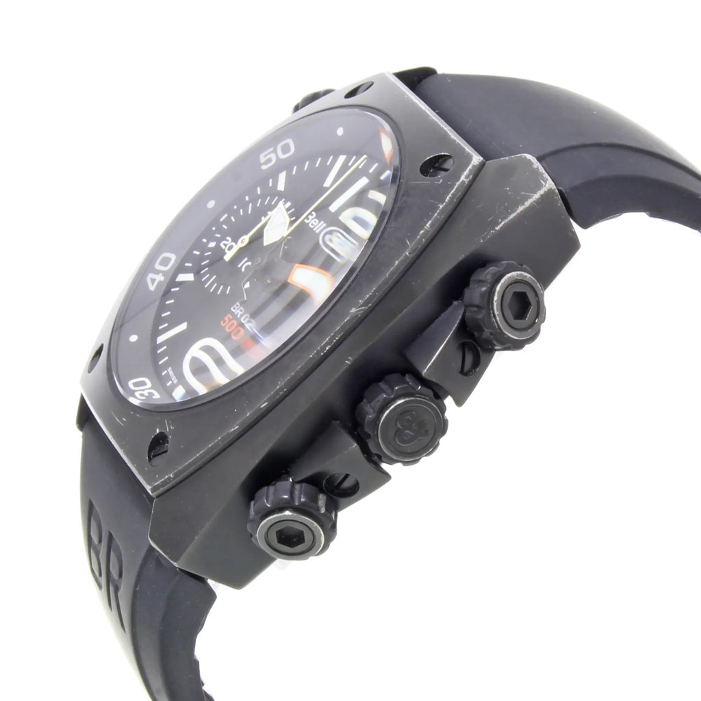 3rd image of Bell & Ross BR0294-CHR-BL-CA Wristwatch, PreOwned condition