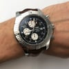 Up Close Front Facing Picture Of Breitling A1337011/B973 Stainless Steel Watch Pre Owned Condition