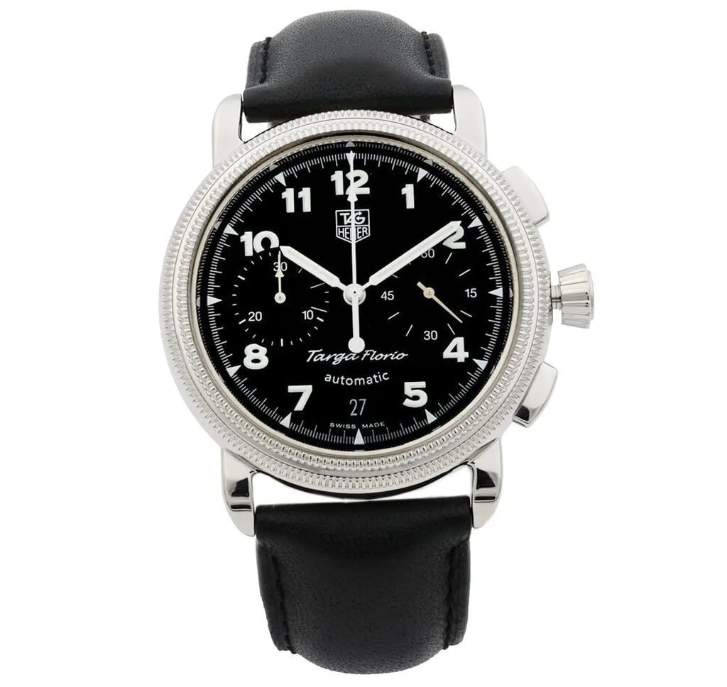 Front Full View Of TAG Heuer CX2110.FC6171 Stainless Steel Watch Pre Owned Condition {Product Condition}