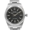 Up Close Front Facing Picture Of Rolex 114300BKSO Stainless Steel Watch Display Model Condition