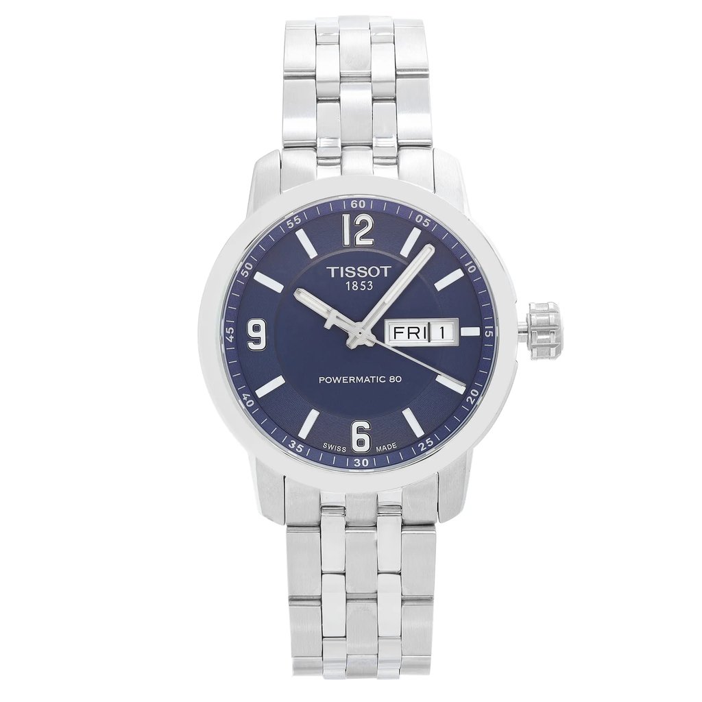 Front Full View Of Tissot T055.430.11.047.00 Stainless Steel Watch Unworn Condition {Product Condition}
