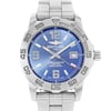 Up Close Front Facing Picture Of Breitling A7438710/C849-157A Stainless Steel Watch Display Model Condition