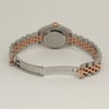 Back View Of Solid Back Case And Open Stainless Steel,Rose Gold Band Of Rolex 179171 Watch Pre Owned Condition