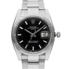 Up Close Front Facing Picture Of Rolex 115234 Stainless Steel Watch Pre Owned Condition
