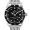 Up Close Front Facing Picture Of Breitling A1732124/BA61-154A Stainless Steel Watch Pre Owned Condition
