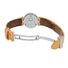 Back View Of Screwback Back Case And Open Leather Band Of Bvlgari BZ22S Watch Pre Owned Condition
