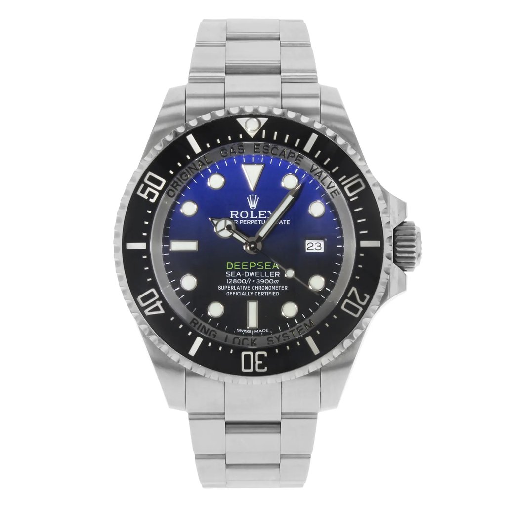 Front Full View Of Rolex 116660 Stainless Steel Watch Pre Owned Condition {Product Condition}