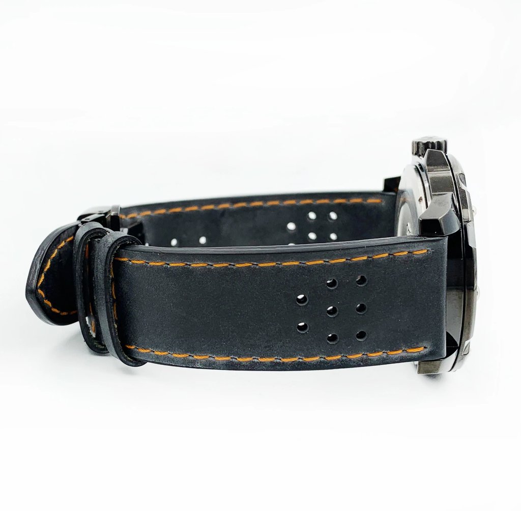 View Of Opposite Crown Facing Side Of Buler 45141 Stainless Steel Watch Display Model Condition