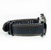 View Of Opposite Crown Facing Side Of Buler 45141 Stainless Steel Watch Display Model Condition