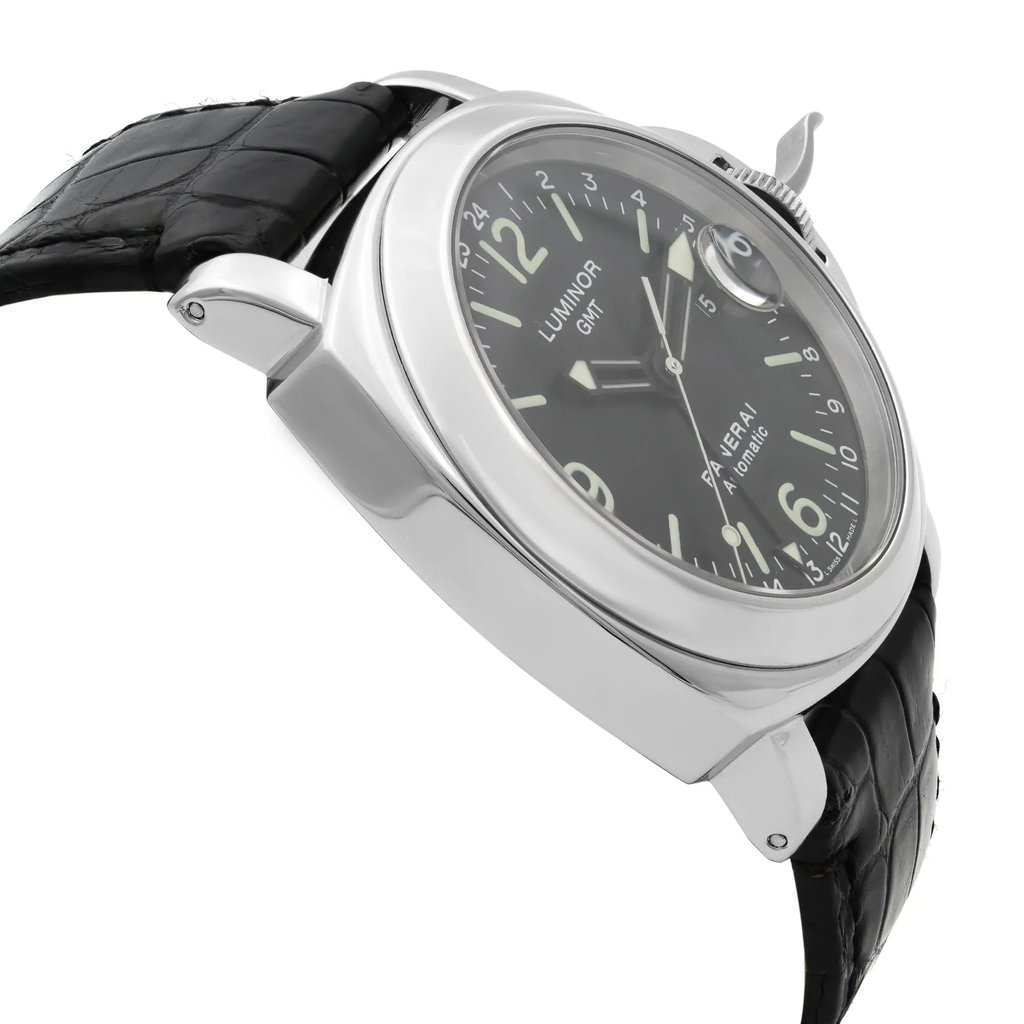 View Of Opposite Crown Facing Side Of Panerai PAM00063 Stainless Steel Watch Pre Owned Condition