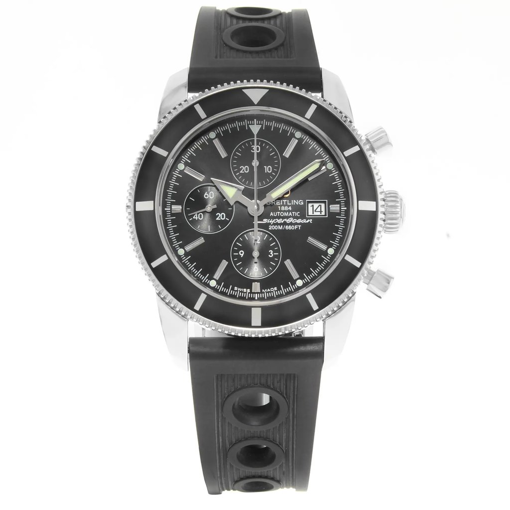 Front Full View Of Breitling A1332024/B908-201S Stainless Steel Watch Display Model Condition {Product Condition}