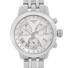 Up Close Front Facing Picture Of Tissot T055.217.11.113.00 Stainless Steel Watch Display Model Condition