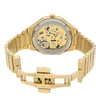 Back View Of Exhibition Back Case And Open Stainless Steel Band Of Bulova 97P136 Watch Display Model Condition