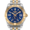 Up Close Front Facing Picture Of Breitling C3733012-C831-TT Stainless Steel Watch Display Model Condition