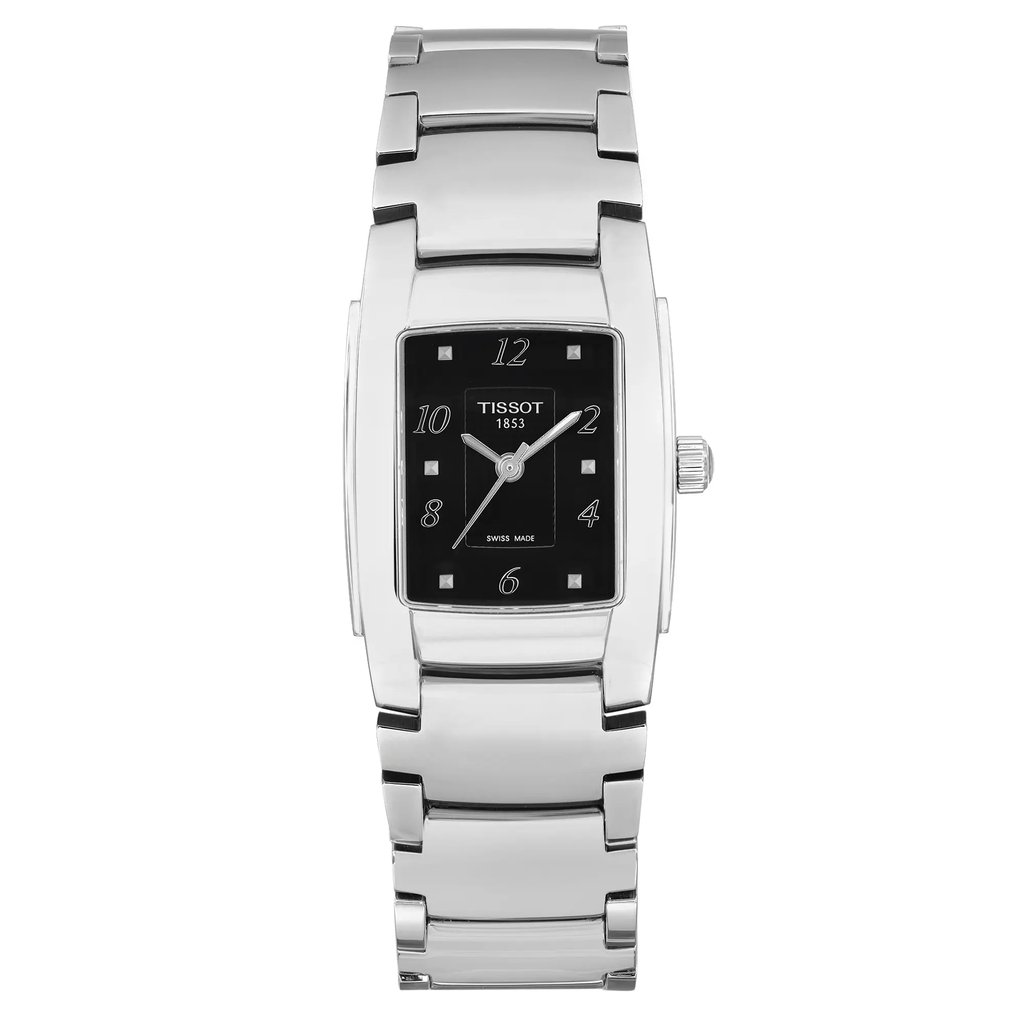 Front Full View Of Tissot T073.310.11.057.00 Stainless Steel Watch Display Model Condition Good
