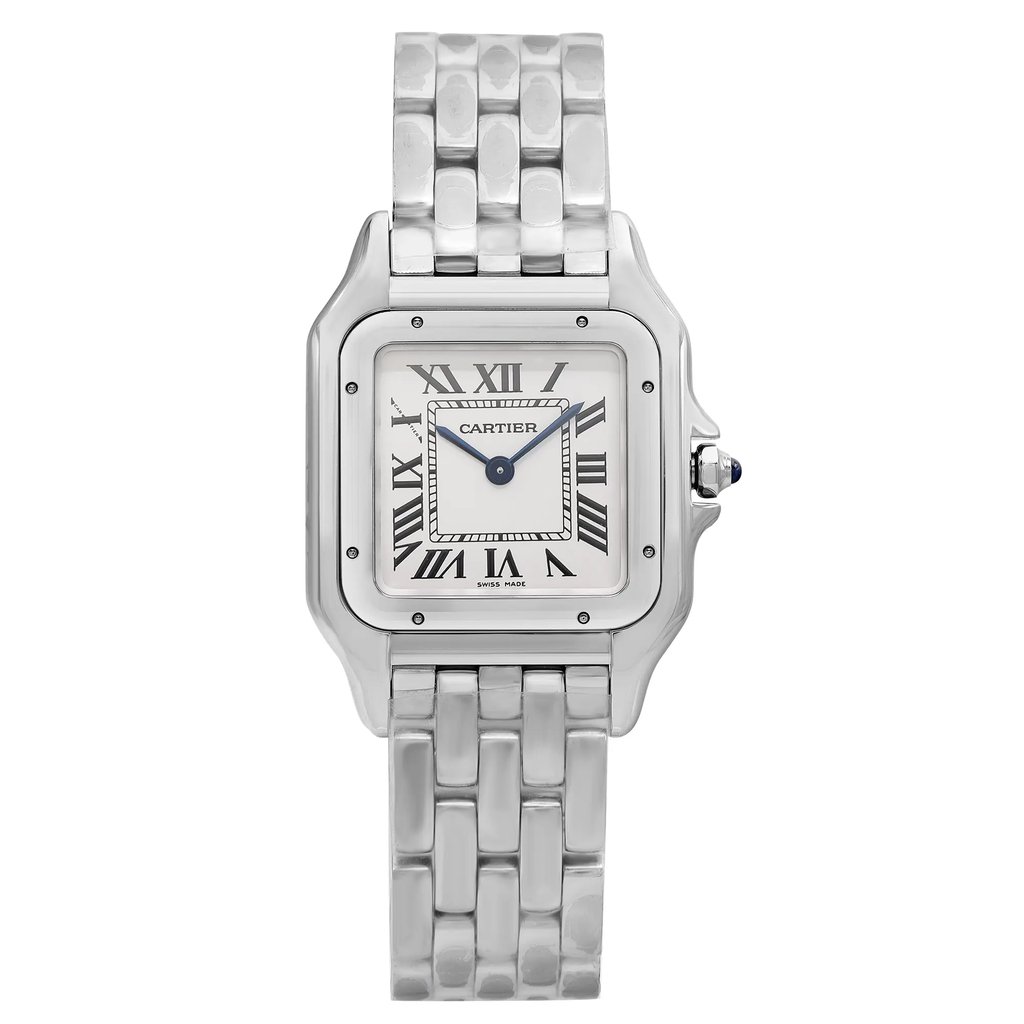 Front Full View Of Cartier WSPN0007 Stainless Steel Watch Unworn Condition Excellent
