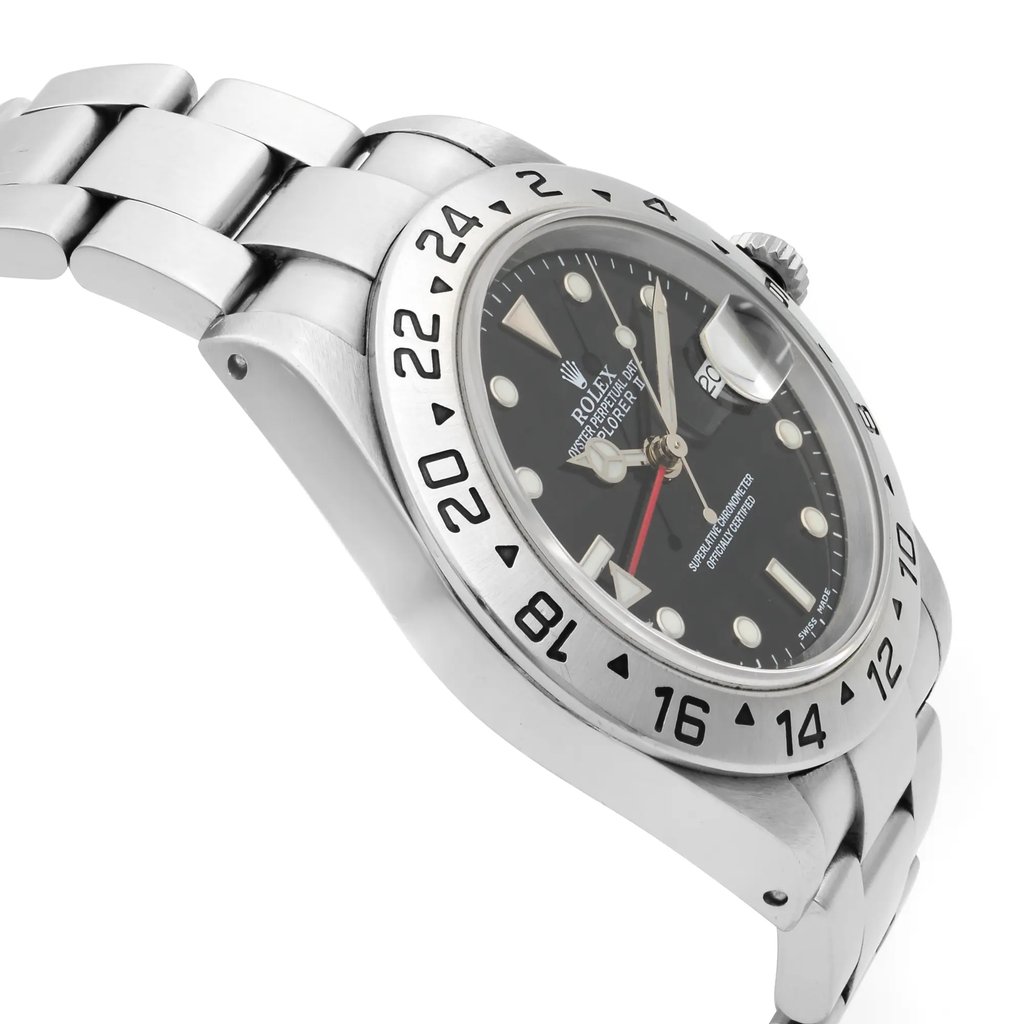 View Of Opposite Crown Facing Side Of Rolex 16570 Stainless Steel Watch Pre Owned Condition