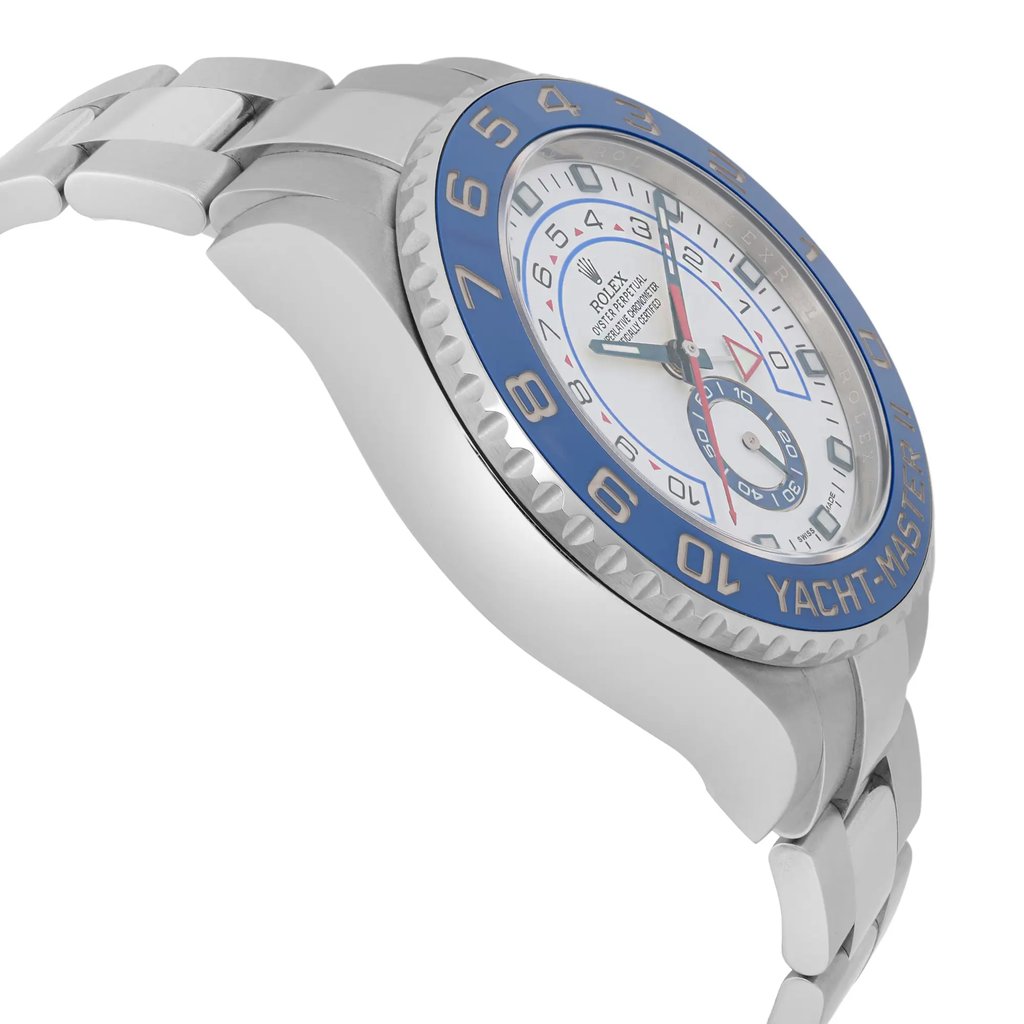 View Of Opposite Crown Facing Side Of Rolex 116680 Stainless Steel Watch Pre Owned Condition