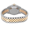 Back View Of Solid Back Case And Closed Stainless Steel,Yellow Gold Band Of Rolex 278273 Watch New Condition