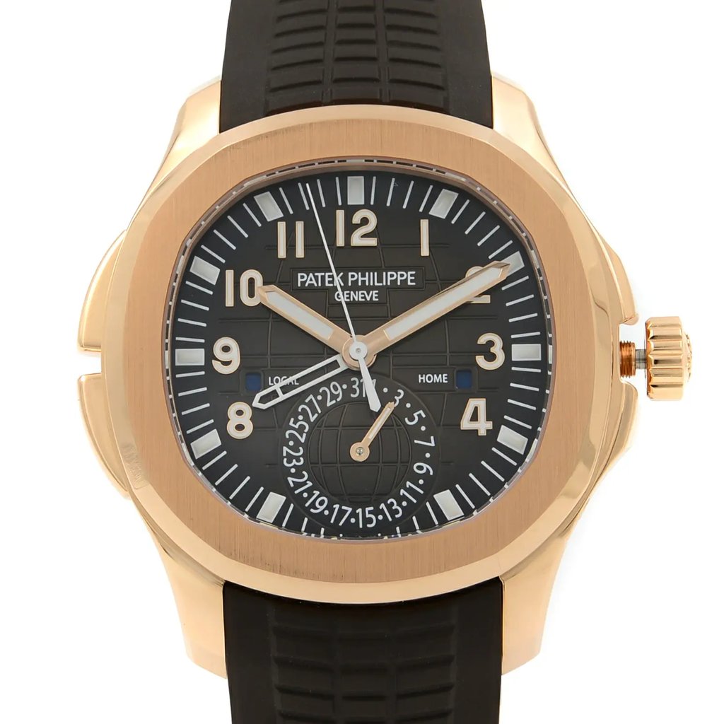 Up Close Front Facing Picture Of Patek Philippe 5164R-001 Rose Gold Watch New Condition