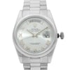 Up Close Front Facing Picture Of Rolex 118209 White Gold Watch Pre Owned Condition