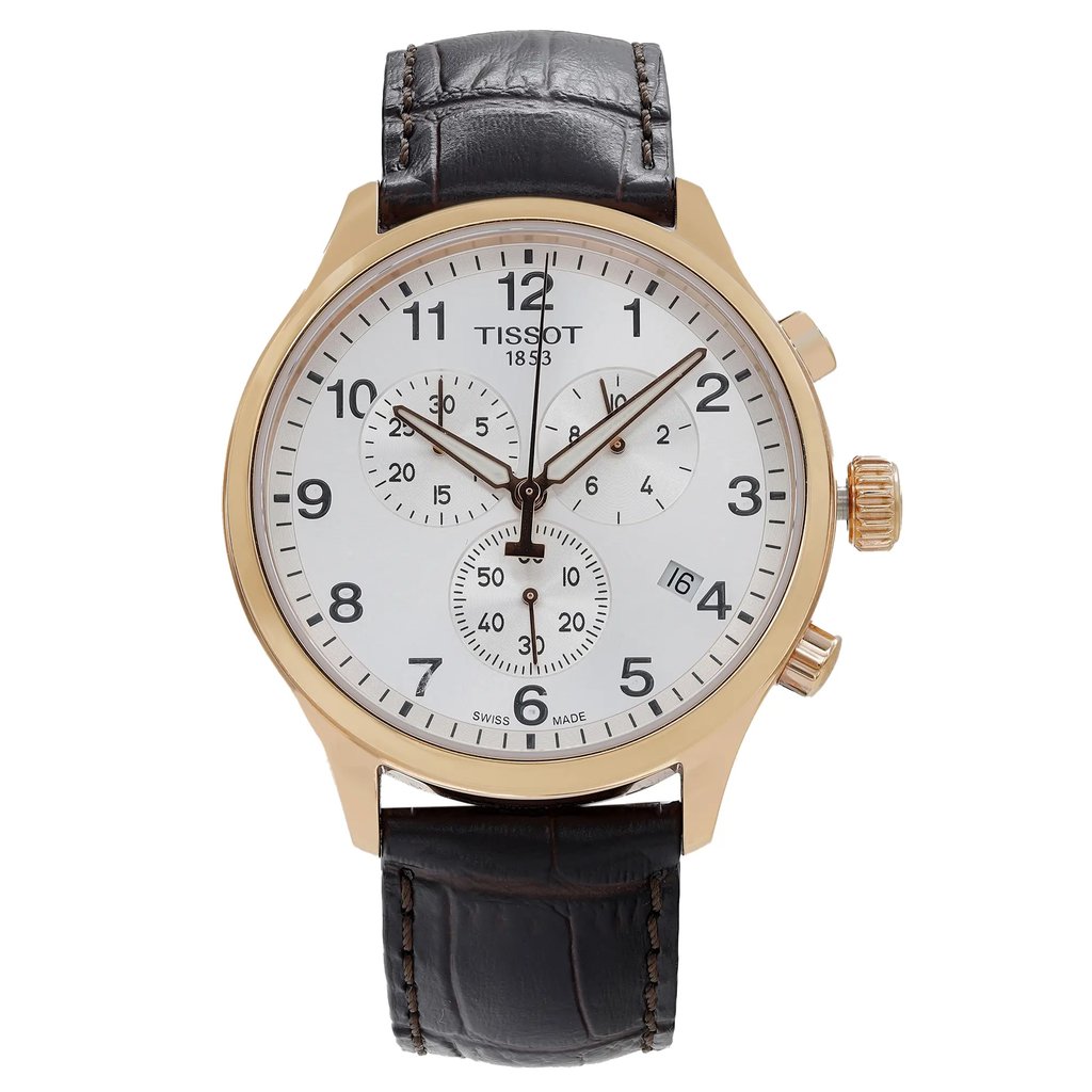 Front Full View Of Tissot T116.617.36.037.00 Stainless Steel Watch Pre Owned Condition Good
