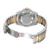 Back View Of Solid Back Case And Open Stainless Steel,Gold Band Of Rolex 116613LN Watch Unworn Condition