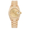 Front Full View Of Rolex 68278G Yellow Gold Watch Pre Owned Condition Good