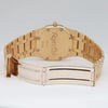 Back View Of {Caseback} Back Case And Open Yellow Gold Band Of Audemars Piguet 56175ba Watch Pre Owned Condition