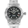 Up Close Front Facing Picture Of Breitling A7738711/BB51-158A Stainless Steel Watch Display Model Condition