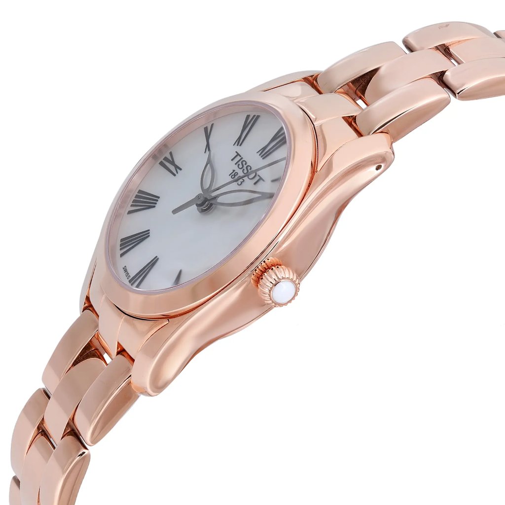 View Of Crown Facing Side Of Tissot T112.210.33.113.00 Stainless Steel Watch Pre Owned Condition