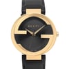 Up Close Front Facing Picture Of Gucci YA133212 Stainless Steel Watch Pre Owned Condition