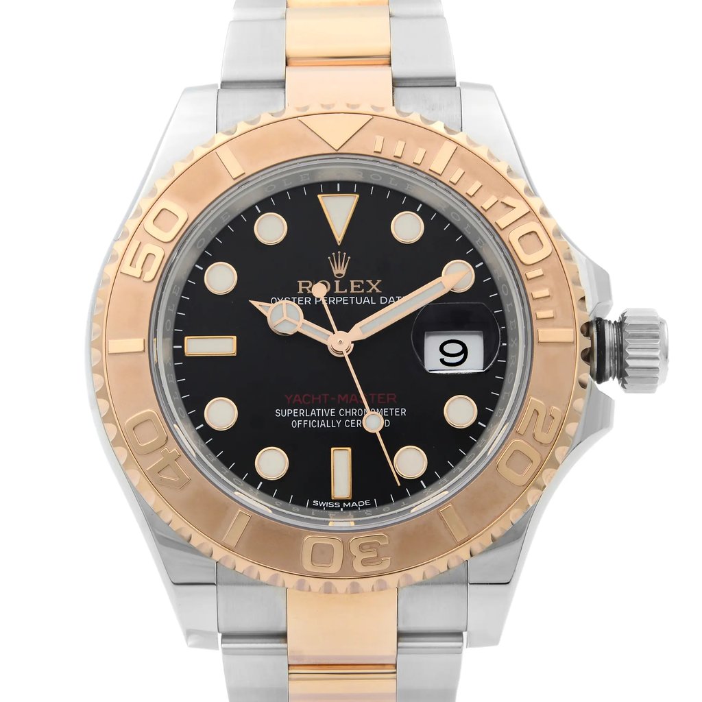 Up Close Front Facing Picture Of Rolex 116621 Stainless Steel Watch Pre Owned Condition