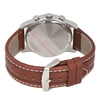 Back View Of Solid Back Case And Closed Leather Band Of M-Watch WBL.08420.LG Watch Pre Owned Condition