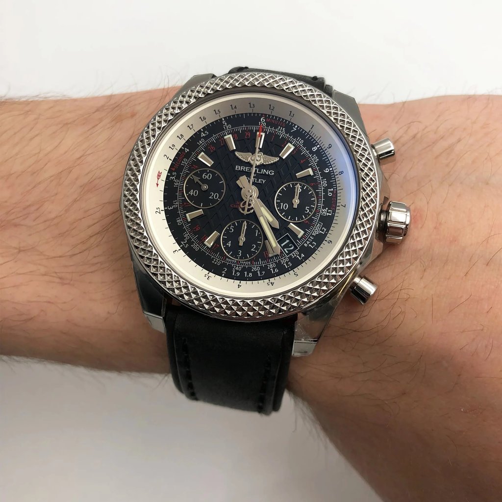Front Full View Of Breitling AB061221/BD93-480X Stainless Steel Watch Display Model Condition {Product Condition}