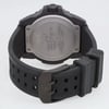 An image of a Wristwatch by Luminox. This Display Model item is designed for Men, featuring a Casual,Diver,Military style. It has a Quartz movement and an Analog display with a Black dial color. The indices include 12-Hour Dial,Arabic Numerals. The band is made of Rubber and the case is made of Carbon. The watch has a Round shape with a case size of 45 mm and a case thickness of 14 mm.