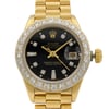 Up Close Front Facing Picture Of Rolex 6917 Gold 18kt Watch Pre Owned Condition