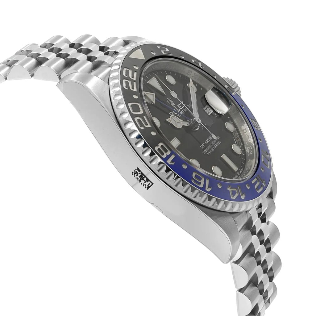 View Of Opposite Crown Facing Side Of Rolex 126710BLNR Stainless Steel Watch Unworn Condition