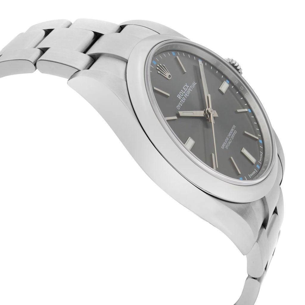 View Of Opposite Crown Facing Side Of Rolex 114300 Stainless Steel Watch Pre Owned Condition