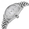 View Of Crown Facing Side Of Rolex 16200 Stainless Steel Watch Pre Owned Condition