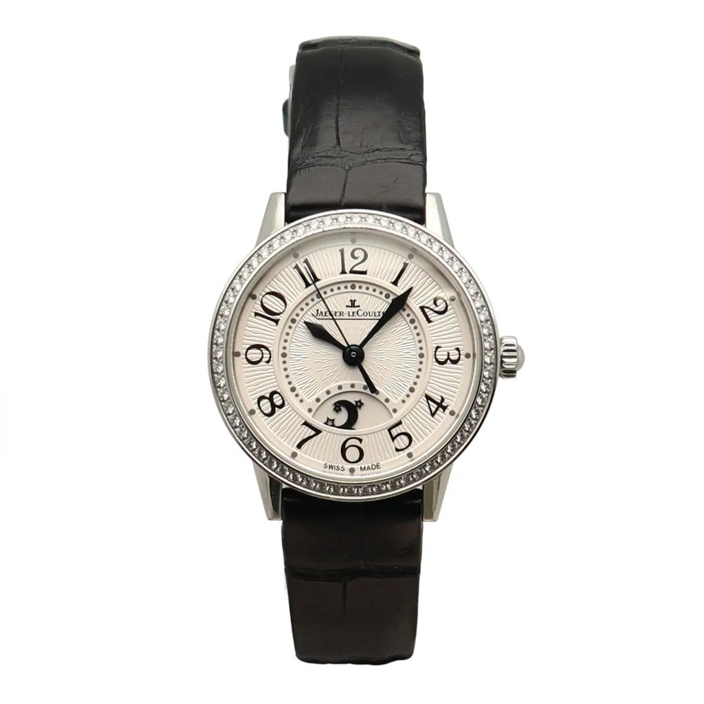 Front Full View Of Jaeger-LeCoultre Q3468421 Stainless Steel Watch Pre Owned Condition Good