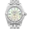 Up Close Front Facing Picture Of Breitling A37330531A1A1 Stainless Steel Watch Unworn Condition