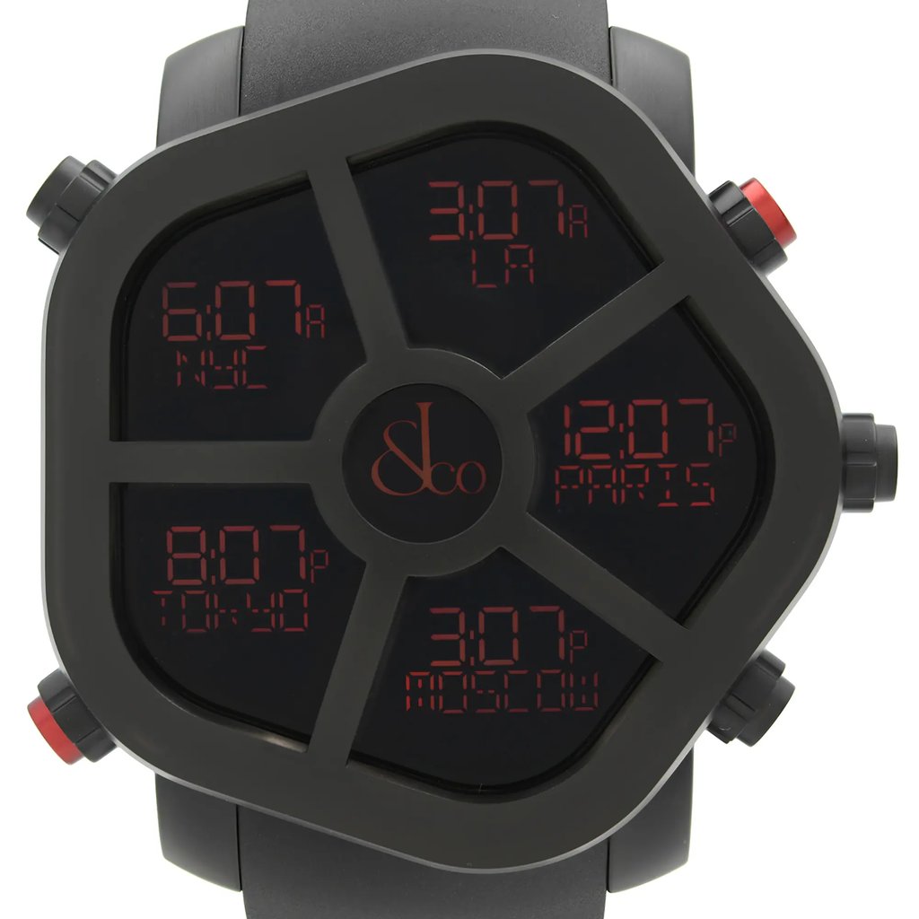 Up Close Front Facing Picture Of JACOB & Co. GH100.11.NS.PB.AHA4D Stainless Steel Watch Unworn Condition
