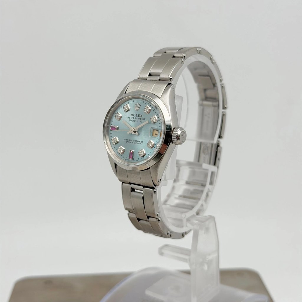 View Of Crown Facing Side Of Rolex 6517 {Case Material} Watch Pre Owned Condition