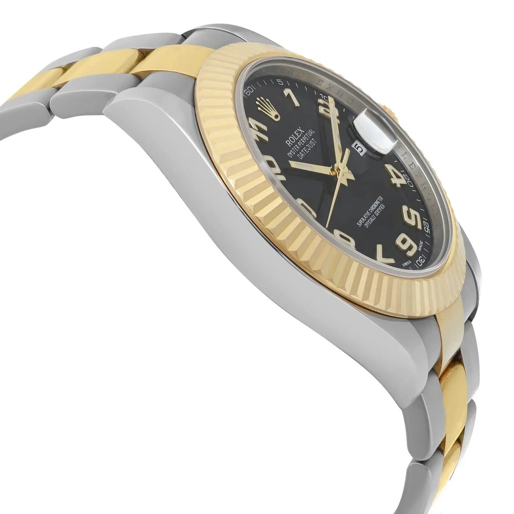 View Of Opposite Crown Facing Side Of Rolex 116333  Stainless Steel Watch Pre Owned Condition