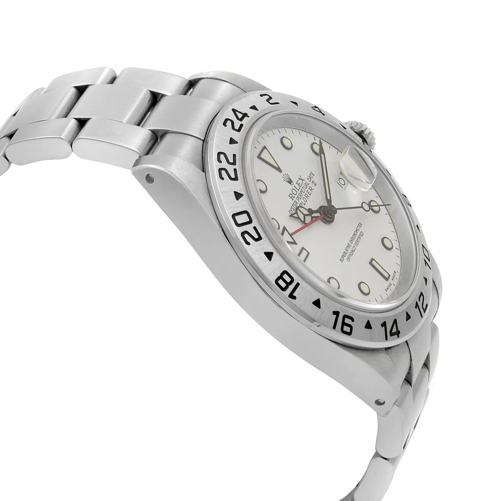 View Of Opposite Crown Facing Side Of Rolex 16570 Stainless Steel Watch Pre Owned Condition