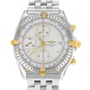 Up Close Front Facing Picture Of Breitling B13050 Stainless & Solid Gold Watch Pre Owned Condition