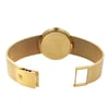 Back View Of Solid Back Case And Open Gold Band Of Patek Philippe 3744-1 Watch Pre Owned Condition