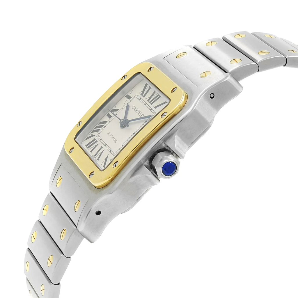 View Of Crown Facing Side Of Cartier W20099C4 Stainless Steel Watch Pre Owned Condition